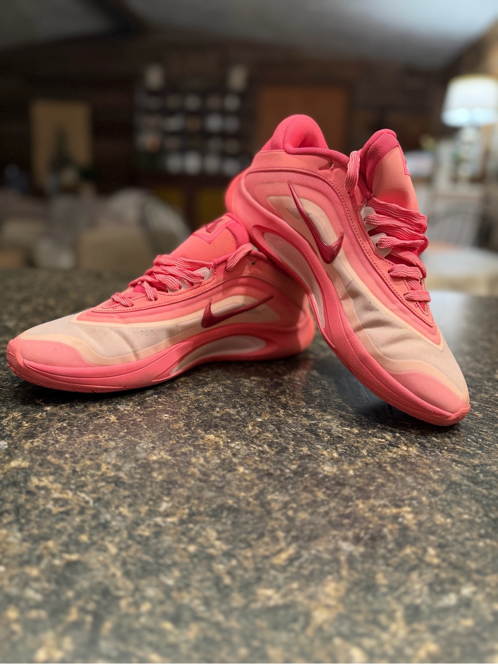 Nike Women's A'ja Wilson A'One Pink A’ura Sneakers 9.5